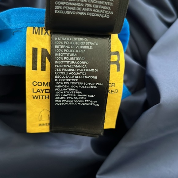 THE NORTH FACE REVERSIBLE ANDES DOWN JACKET KIDS' in Hero Blue - Picture 8 of 14